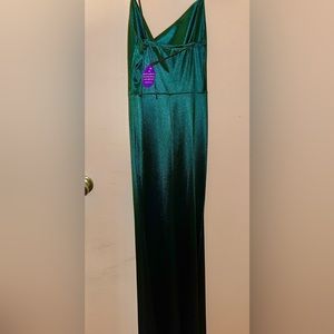 Emerald Silk Dress